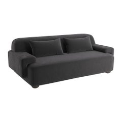 Popus Editions Lena 3 Seater-Sofa in Grau2 Como Samtpolsterung