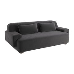 Popus Editions Lena 3 Seater Sofa in Brown Como Velvet Upholstery