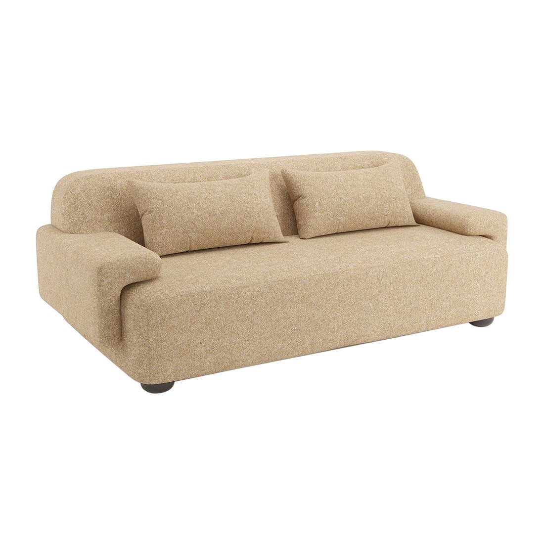 Popus Editions Lena 3 Seater Sofa in Saffron Antwerp Linen Upholstery For Sale