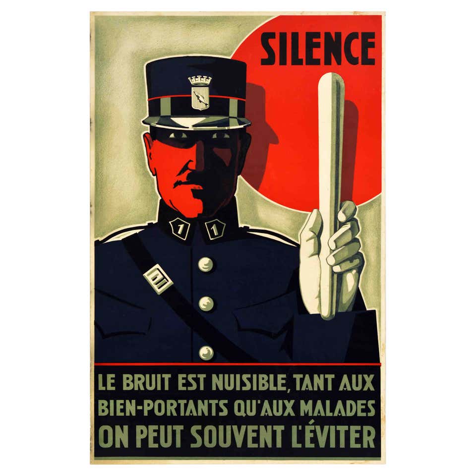 Vintage Police Poster - 115 For Sale on 1stDibs