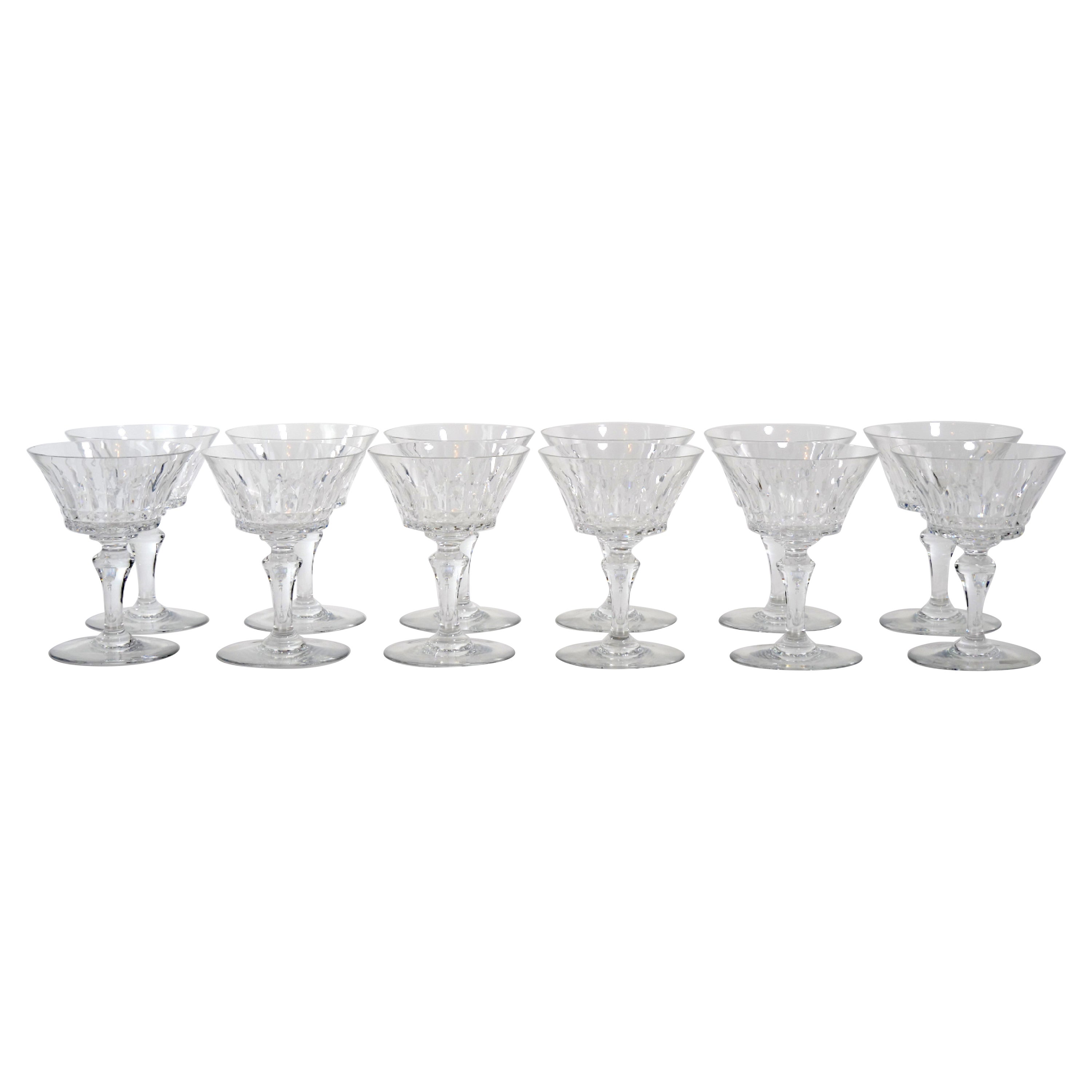 Baccarat Crystal Tableware / Barware Service / 12 People For Sale