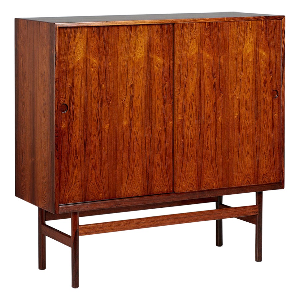 Hans Wegner Tall Rosewood Cabinet c1960s For Sale