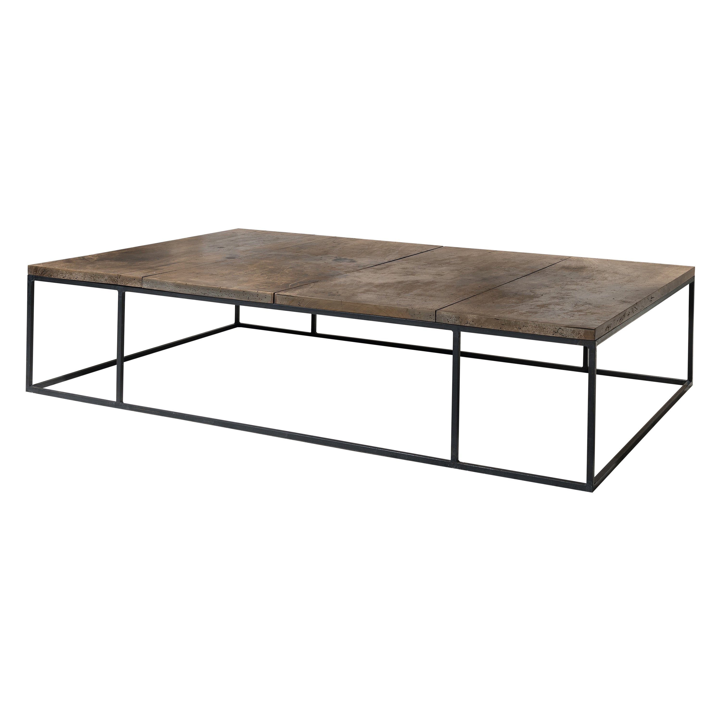 Wabi Sabi. An exceptional large coffee table with thick 18th century