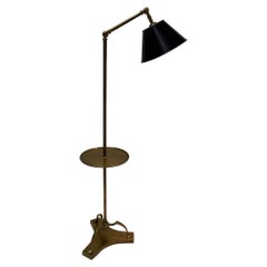 Stunning Chapman Brass Floor Lamp with Adjustable Shade