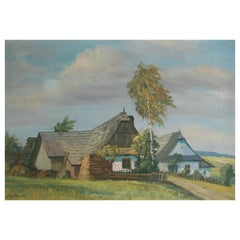 FRANZ MARTINEK - Peinture à l'huile sur panneau - Signé - Autriche - Début du XXe siècle