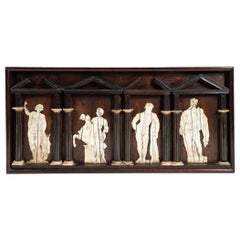 18th Century Grand Tour Classical Panel with Allegorical Inlaid Figures