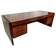 Danish Modern Rosewood Executive Desk 