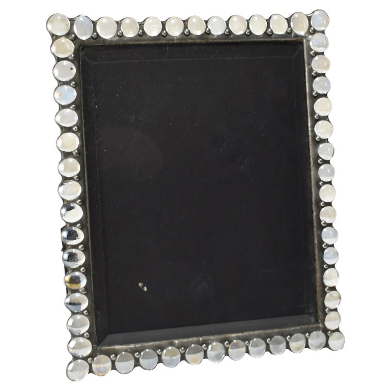 Glass Stone Picture Frame For Sale at 1stDibs