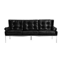 20th Century Scandinavian Leather Sofa