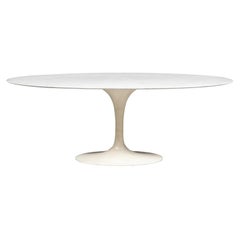 1960’s  Saarinen Oval Marble Top Dining Table for Knoll