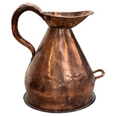 Antique English Copper Ale Pitcher