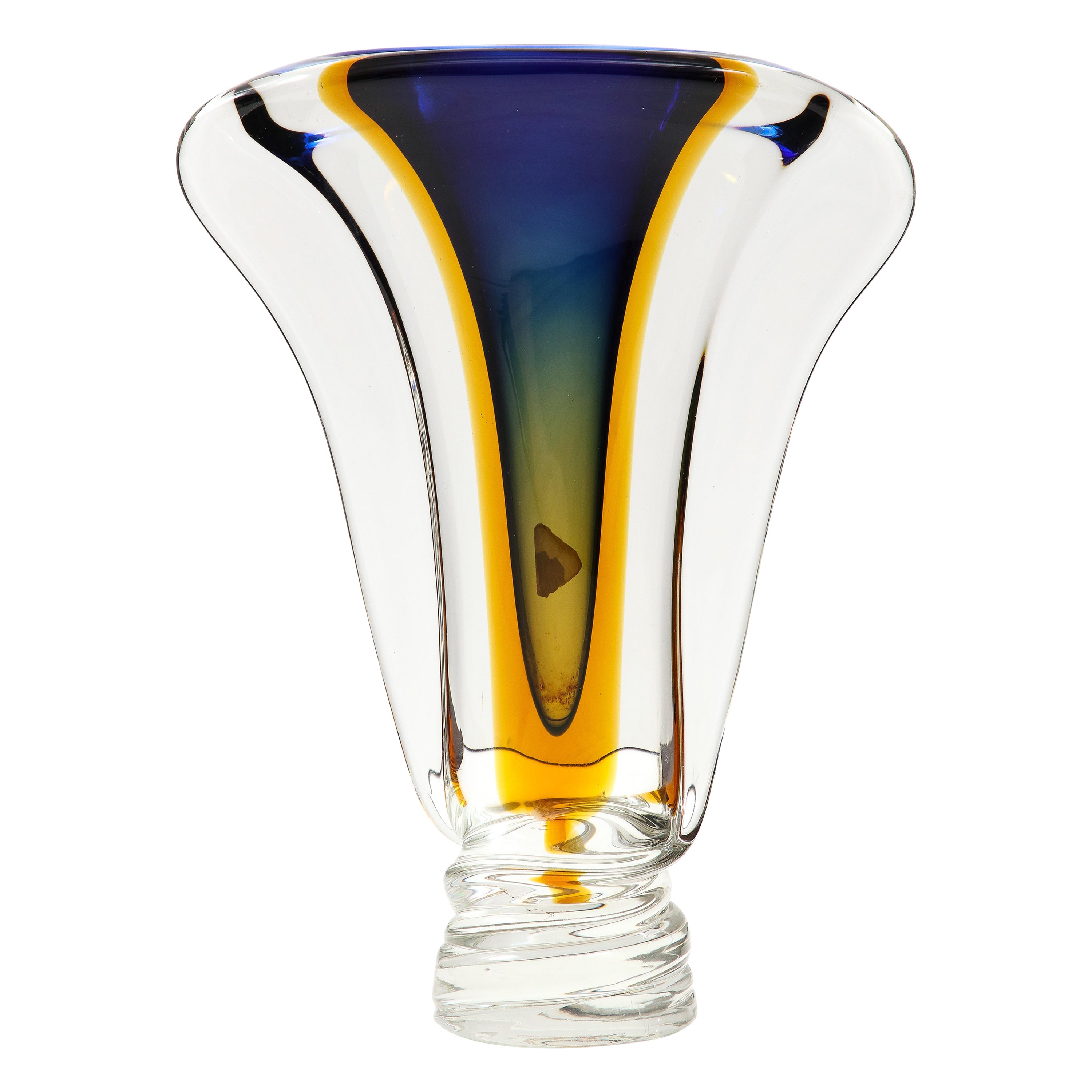 Modernist Correia Art Glass Vase, 1988 For Sale at 1stDibs