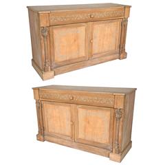 Pair of Swedish Stenciled Cabinets