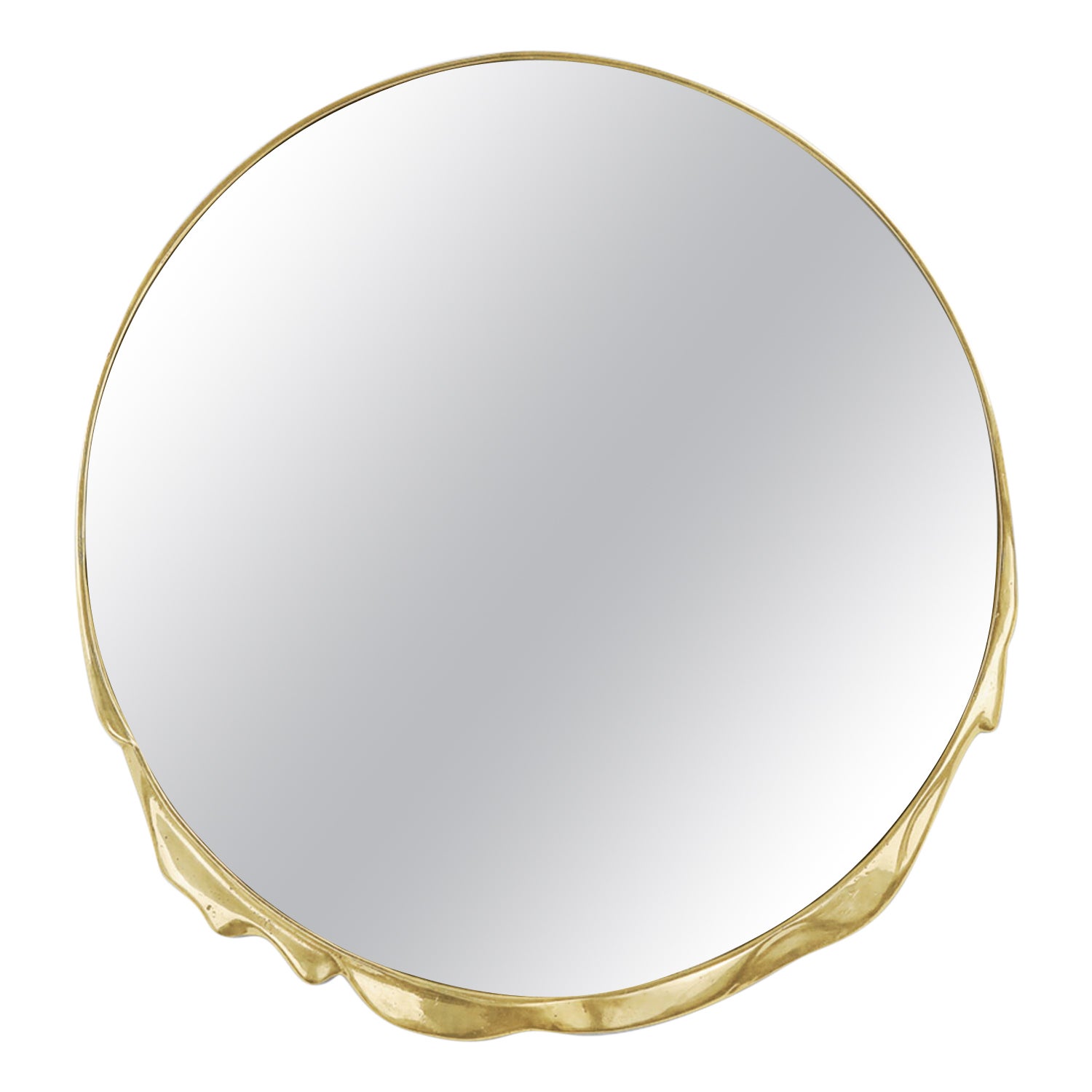 Melted Gold Mirror For Sale