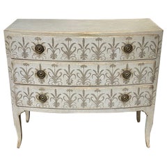 19th Century Italian Neo-Classical Curved Front Painted Commode