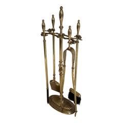 Vintage Brass Fireplace Tools