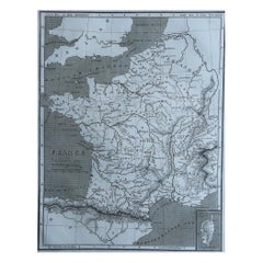 Antike Karte von Frankreich, Sherwood, Neely & Jones, datiert 1809