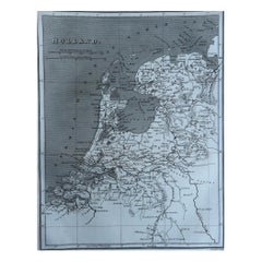 Original Antique Map of The Netherlands, Sherwood, Neely & Jones, Dated 1809