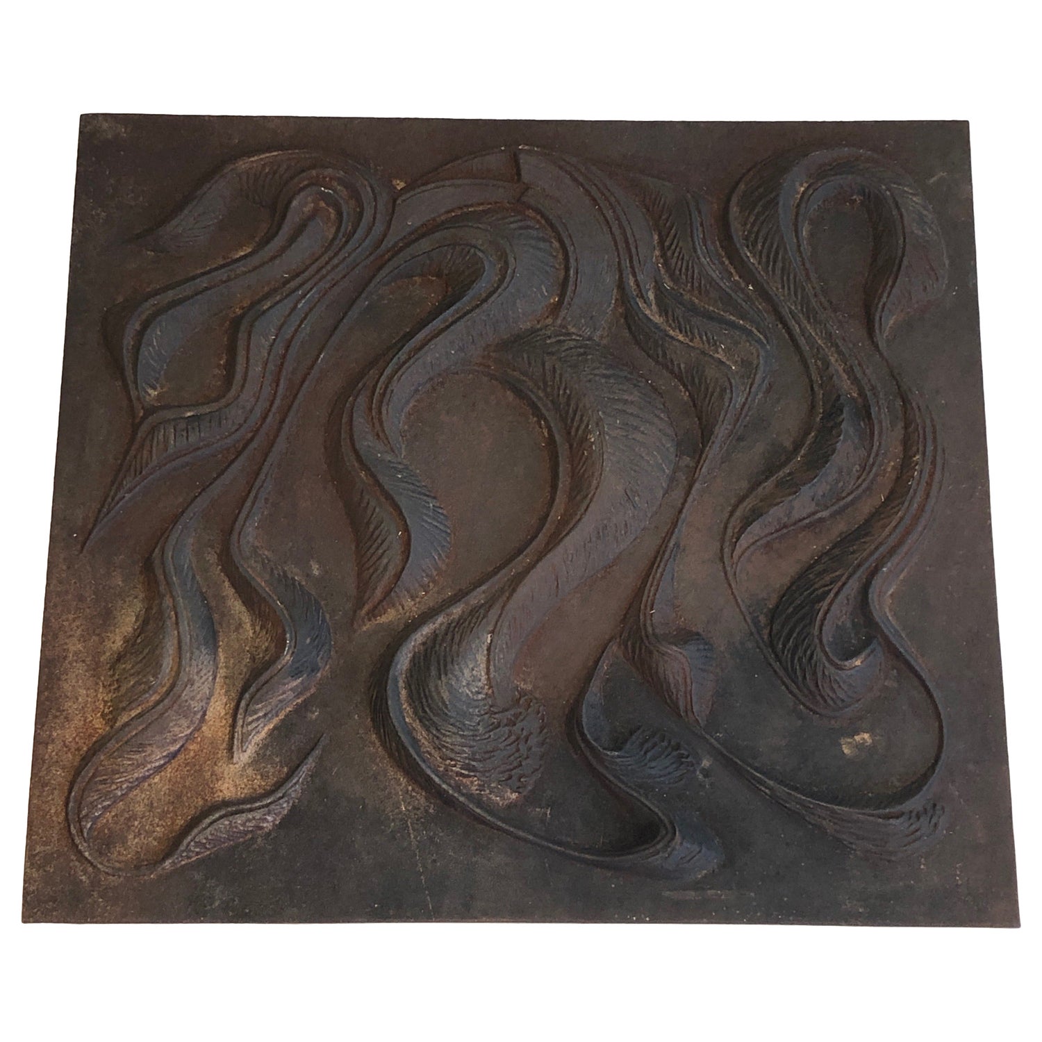 Decorative Cast Iron Fireback For Sale at 1stDibs
