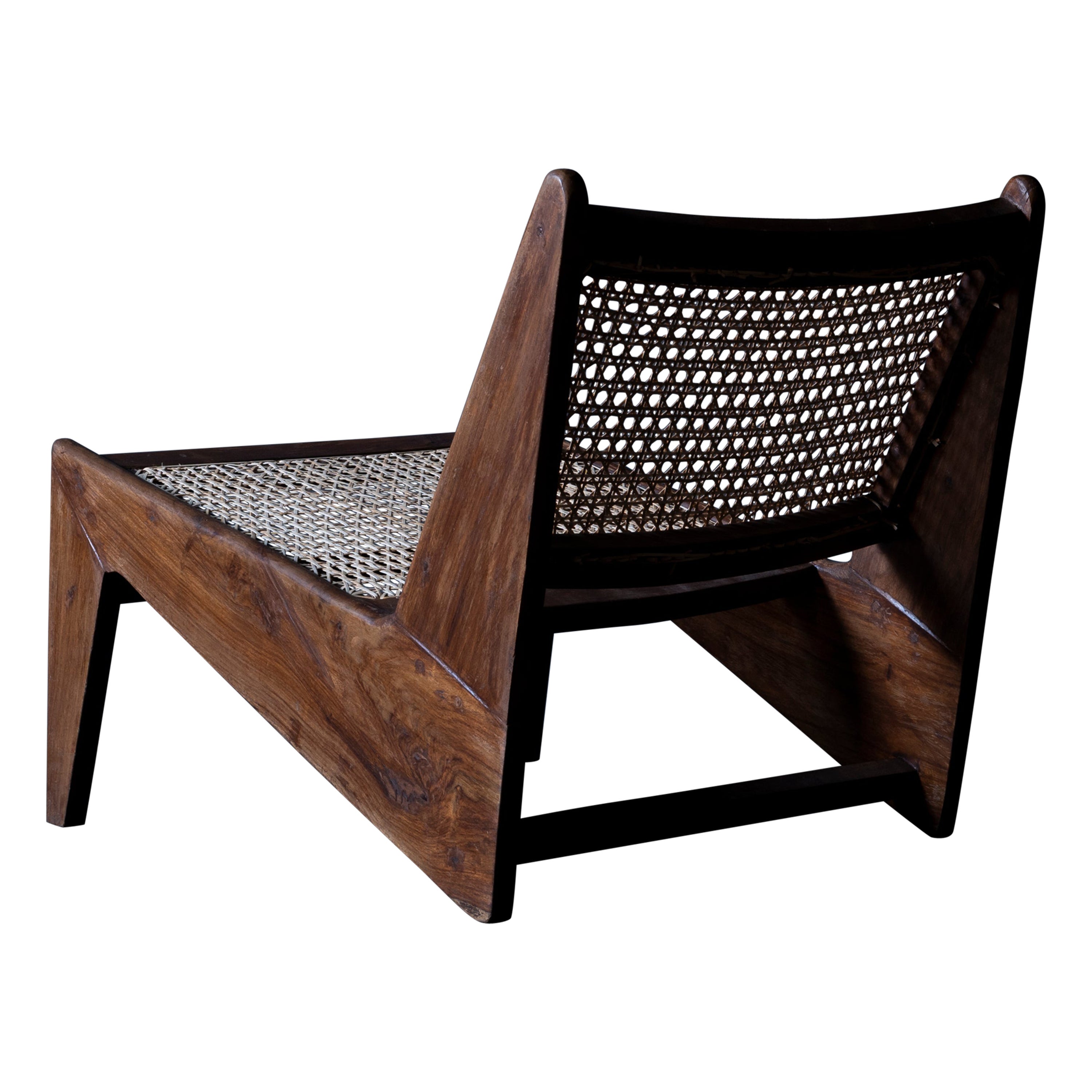 Pierre Jeanneret Kangaroo Chair, circa 1950s, Chandigarh, India For Sale