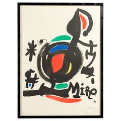 Joan Miro Lithograph "Italia 1969" Pencil Signed Printed by SalaGaspar Barcelona