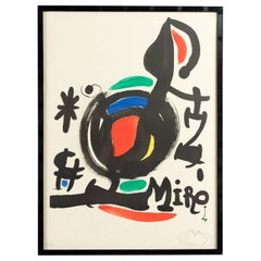 Lithographie de Joan Miro « Italie 1969 » signée au crayon et imprimée par SalaGaspar Barcelona