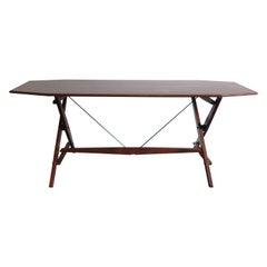 Franco Albini Midcentury Italian Wood ‘TL2’ Model Treste Table for Poggi, 1950s