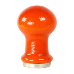 Lámpara de mesa Mid Century de cristal opalino naranja de Stefan Tabery, Opp Jihlava, 19