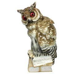 Huge Owl Perfume Light by Ernst Bohne Sohne, Germany, Early 20th Century