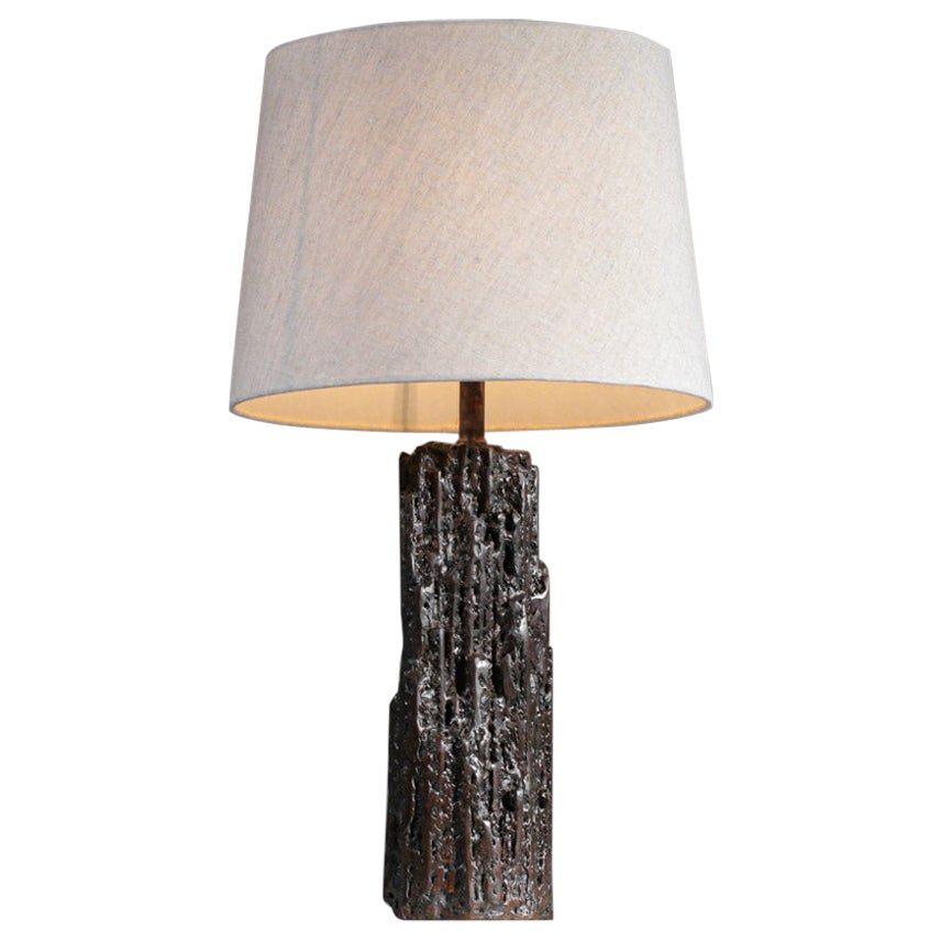 Table lamp by Donna for Danke Galerie with patinated metal base DONNA For Sale