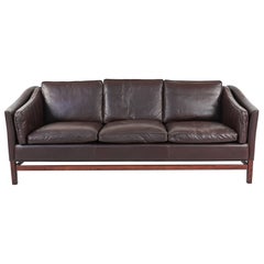 Stouby Danish Modern Leather Sofa