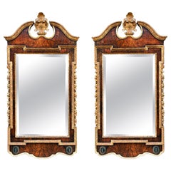 Antique Pair of George II Giltwood Tablet Mirrors, circa 1735