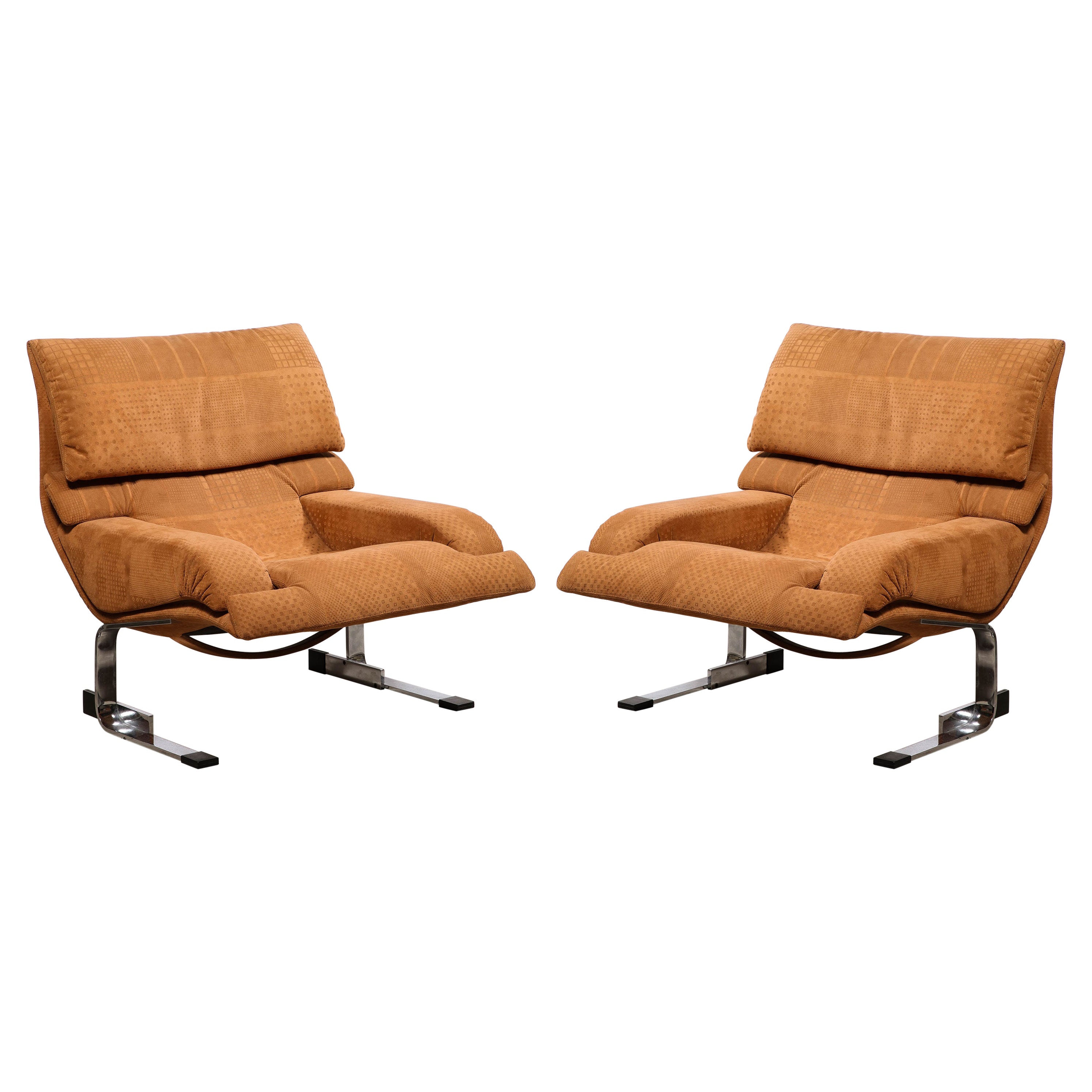 Pair of Saporiti Italia Onda Lounge Chairs