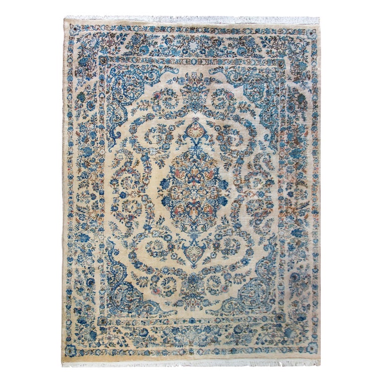 Vintage Persian Kashmir Rug For Sale at 1stDibs