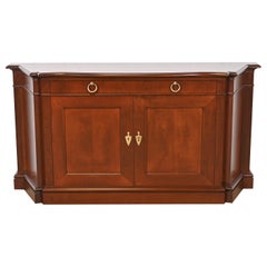 Baker Furniture French Regency Cherry Wood Sideboard or Bar Cabinet, Refinished