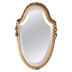 Early 20th Century French Giltwood Wall Oval Mirror