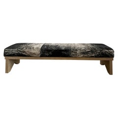 "Pierre" Hair on Hide Bench by Christiane Lemieux