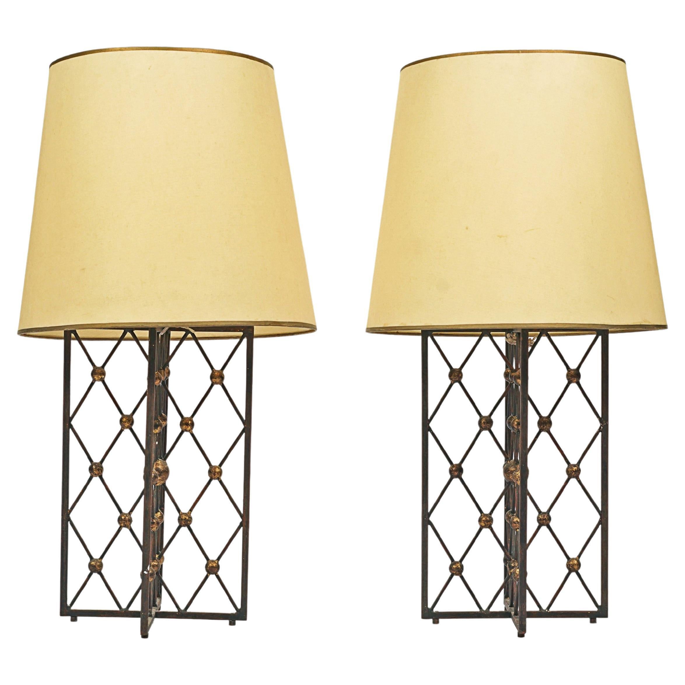 Pair of "Tour Eiffel" Table Lamps For Sale