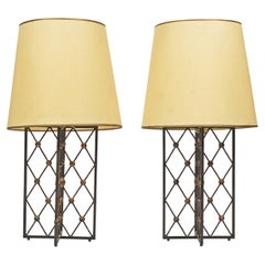 Vintage Pair of "Tour Eiffel" Table Lamps