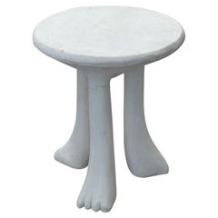 Used John Dickinson Mid-Century Modern Style Sculpted Africa Side / End Table, Signed