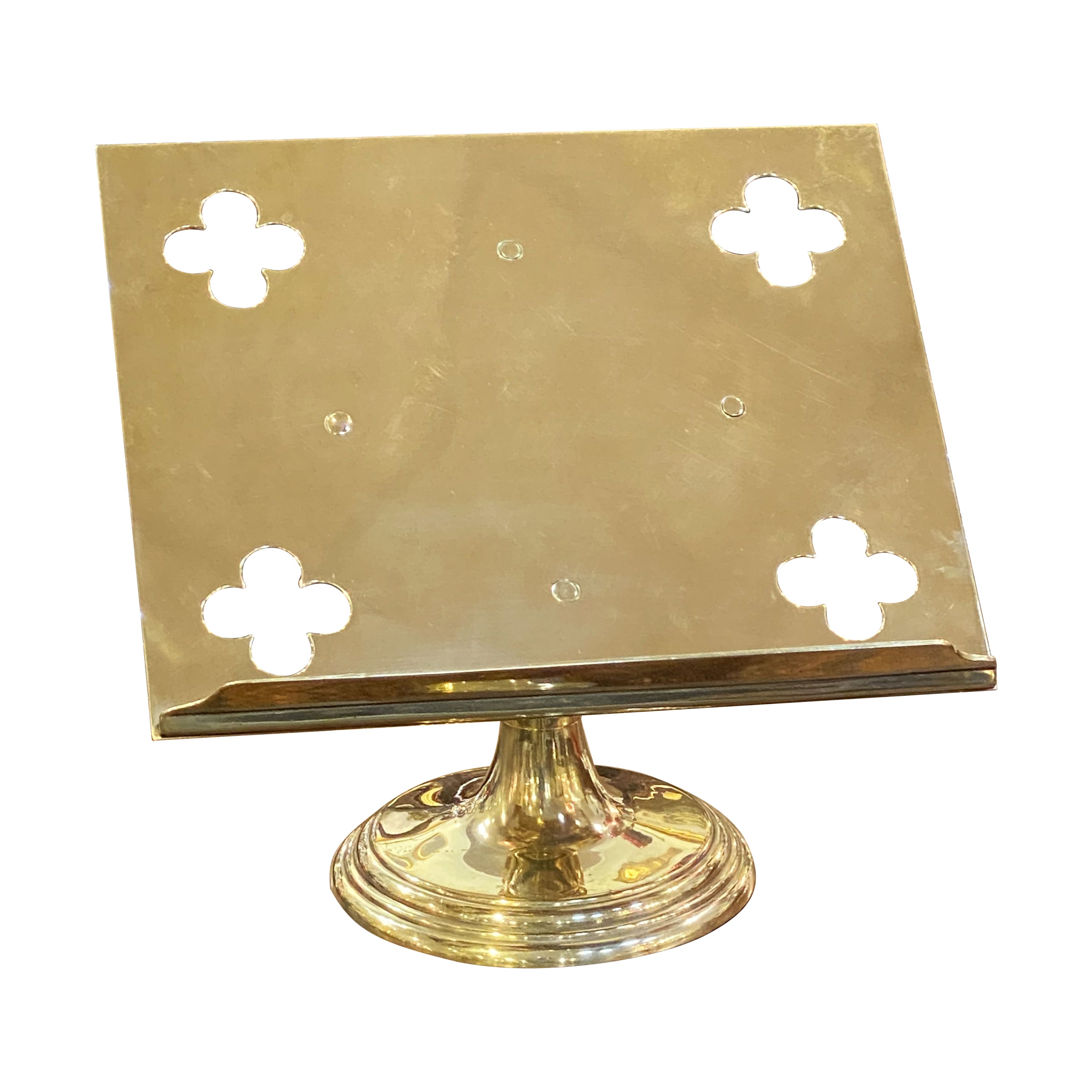  English Lectern or Book Stand of Brass For Sale