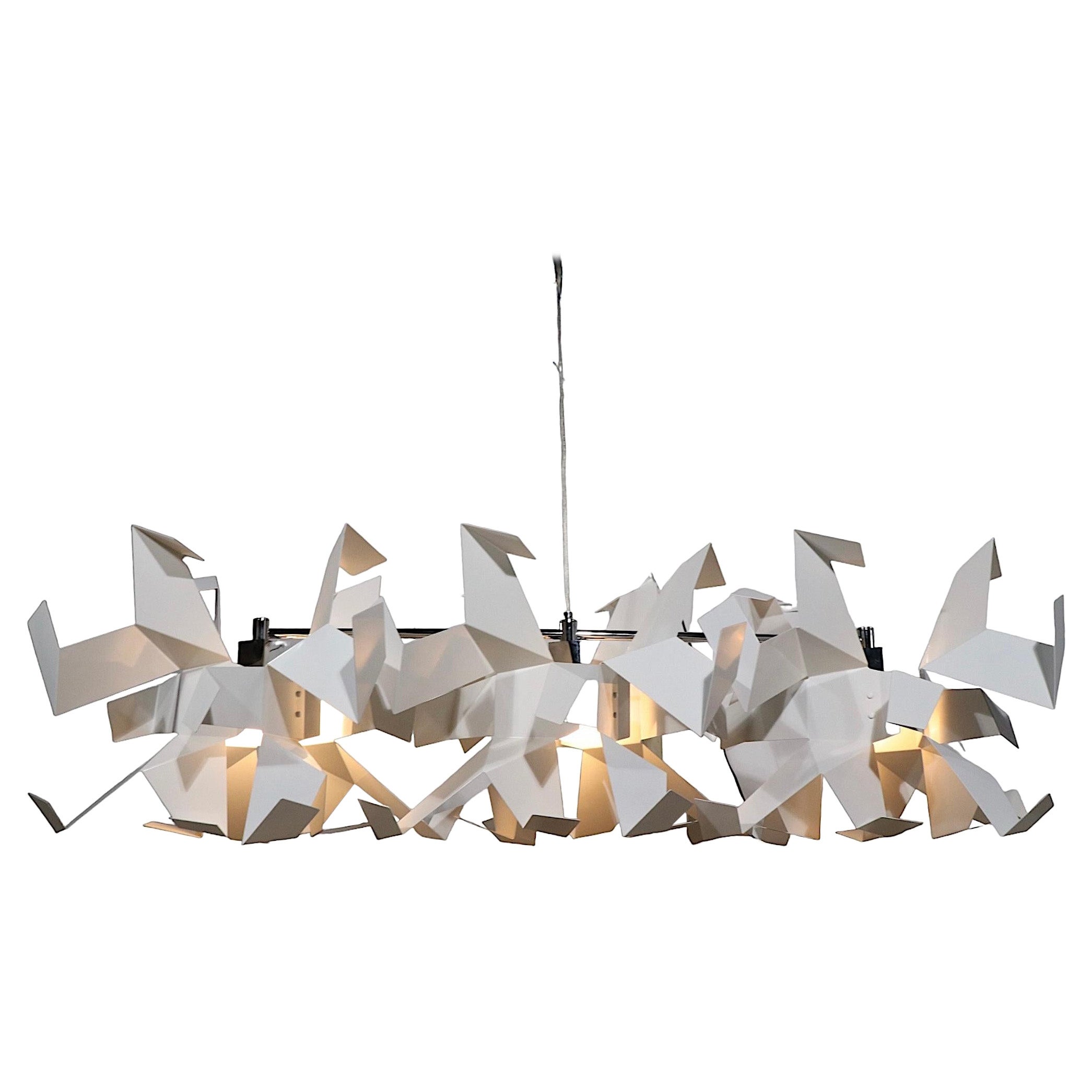 Architectural Scale Glow Chandeliers Made in Italy by Pallucco circa 2000-2010 For Sale