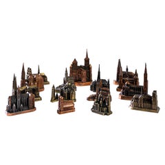 20th Century Collectible European Cathedral Figurines