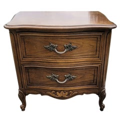 Dixie Provincial Style Bedside Chest of Drawers Nightstand