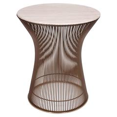 Warren Platner Bronze Finished Base Side Table