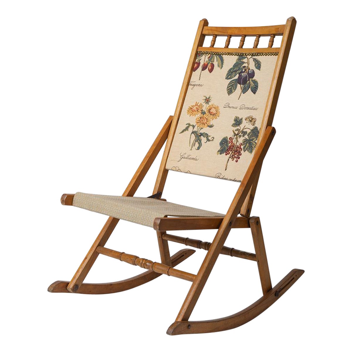 Italian Folding Little Rocking Chair For Sale