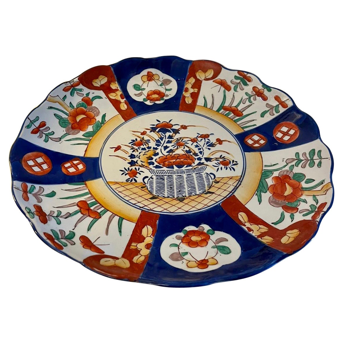Antiker japanischer Qualitäts-Imari-Teller