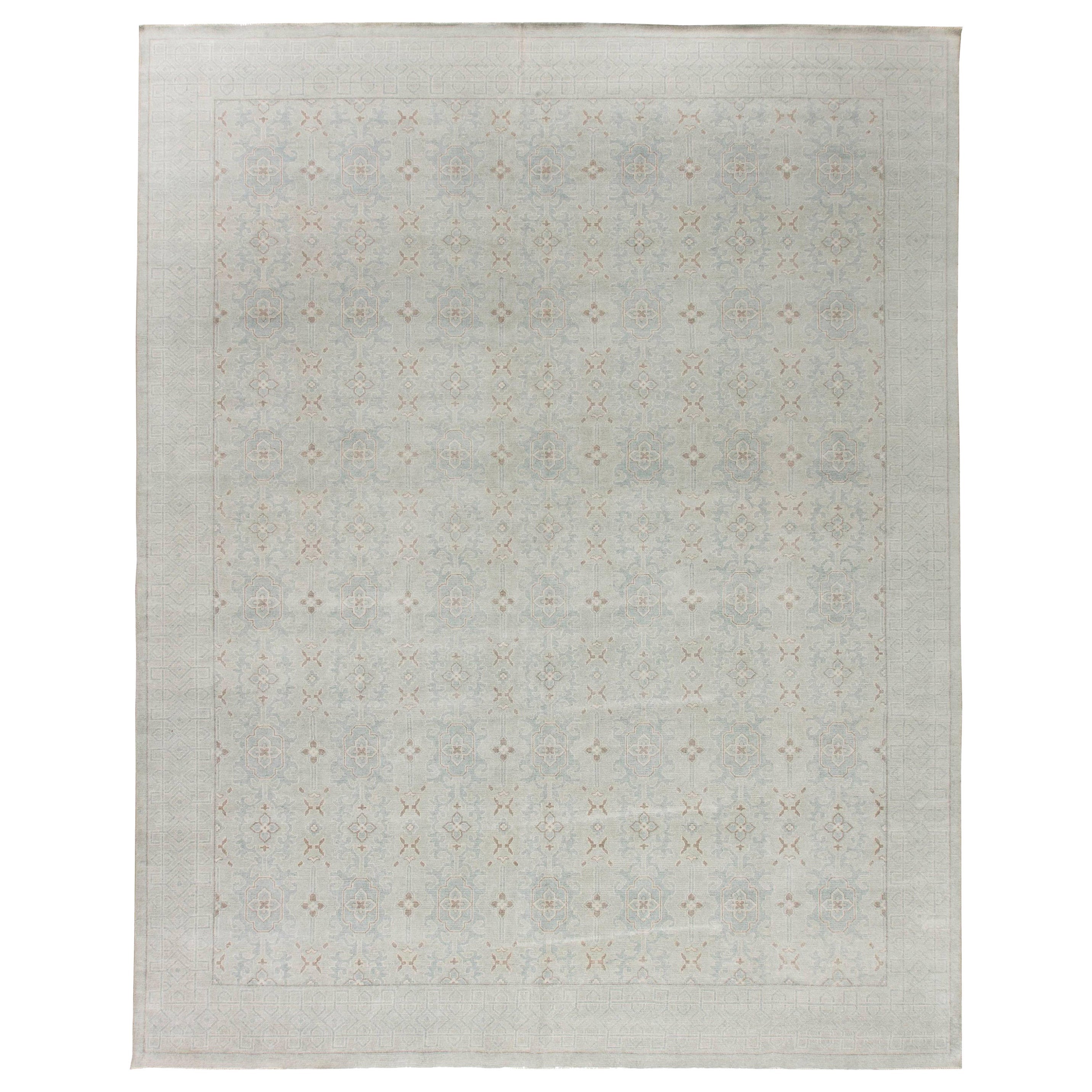 Modern Traditional Oriental Inspired Wool Rug by Doris Leslie Blau For