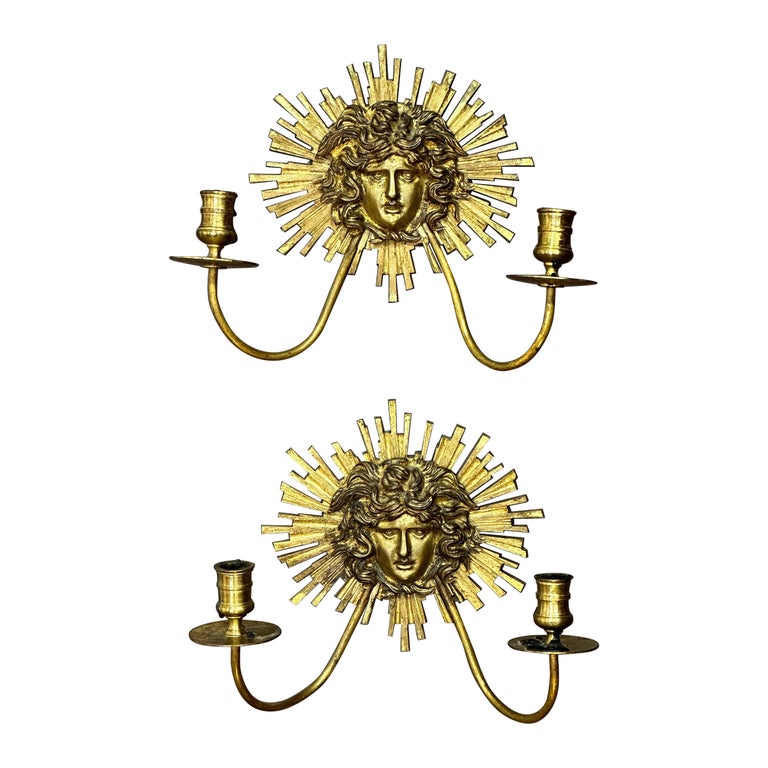 Pair of French Candle Sconces For Sale