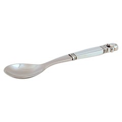 Georg Jensen Acorn Egg Spoon, in Silver and Steel